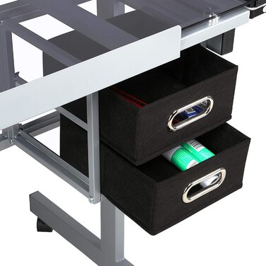Yaheetech Adjustable Drafting Table - Tilting Glass Top Desk for Architects, Artists & Painters - 90cm x 60cm