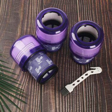 Фільтри для пилососа Dyson V11, V15 (3 шт.) + Щітка для чищення. Оригінал #970013-02