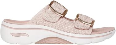 Сандалі жіночі Skechers Go Walk Arch Fit 2.0 Chloe - Blush (41 EU) - комфортні слайдери для щоденного носіння