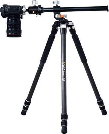 Карбоновий штатив Vanguard VEO 3+ 263CP з відкидною центральною колоною та 3-позиційною кульовою головкою для фото та відео
