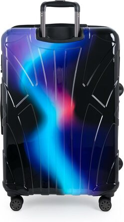 Чохол-валіза Suitline з жорстким корпусом, XL, 76 см, 96-110 літрів, ABS, TSA, Неоновий блакитний