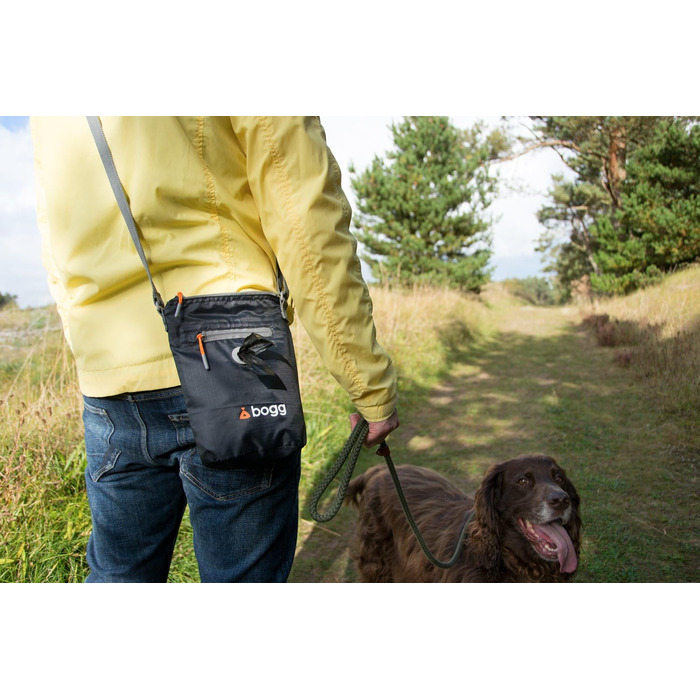 BOGG Універсальна сумка на плече для собак | Диспенсер для пакетів та контейнер для відходів (Сірий)