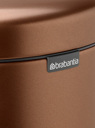 Сміттєвий кошик з педаллю BRABANTIA NewIcon, 5 л, Warm Bronze