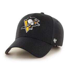 Кепка бейсболка Pittsburgh Penguins NHL MVP чорна універсальний розмір