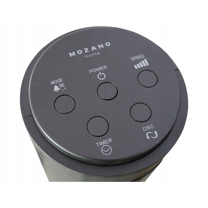 Колонний вентилятор Mozano Smart Breeze Aroma, сріблястий/сірий