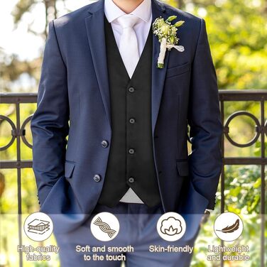 Чоловіча жилетка для весілля, офіційних заходів та ділового стилю, V-подібний виріз, XL