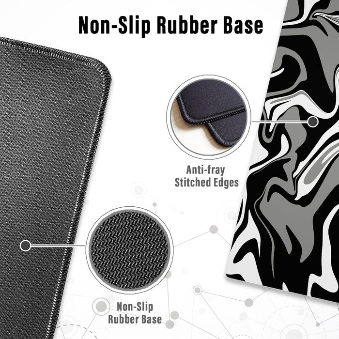 Ігрова мишка Pad Ovenbird з картою, XL, 80 x 30 см, чорний