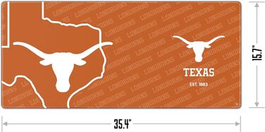 Килимок для миші та підкладка на стіл YouTheFan NCAA Texas Longhorns Logo Series