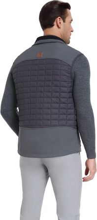 Little Donkey Andy Легка пухова жилетка для чоловіків, тепла безрукавка, outdoor куртка для піших прогулянок, подорожей, бігу, XXL, темно-сірий