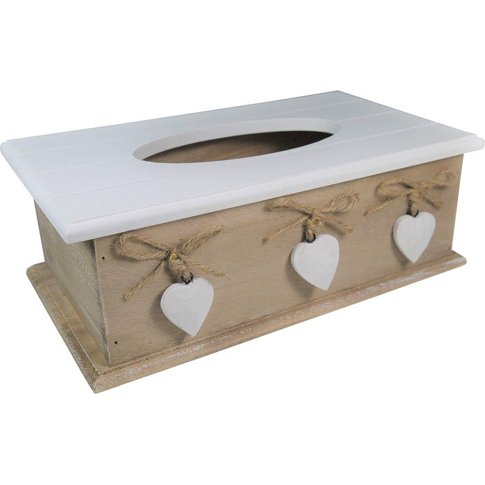 Khevga Cosmetic Tissue Box - Elegant Tissue Box in Brown, Decorative Storage for Cosmetic Tissues, Ideal for Bathroom, Living Room or Office