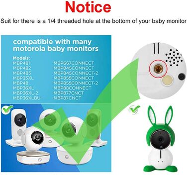 Кріплення для дитячого відеомонітора Robert Babyphone, настінне, універсальне, для більшості відеомоніторів та телефонів (білий)