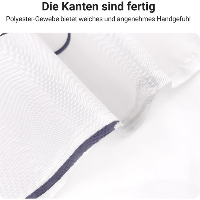 Штора для душу Weizenohr 180x200 см, з утяжеленим краєм, антигрибкова, водовідштовхувальна, поліестер, з кільцями (1 шт)