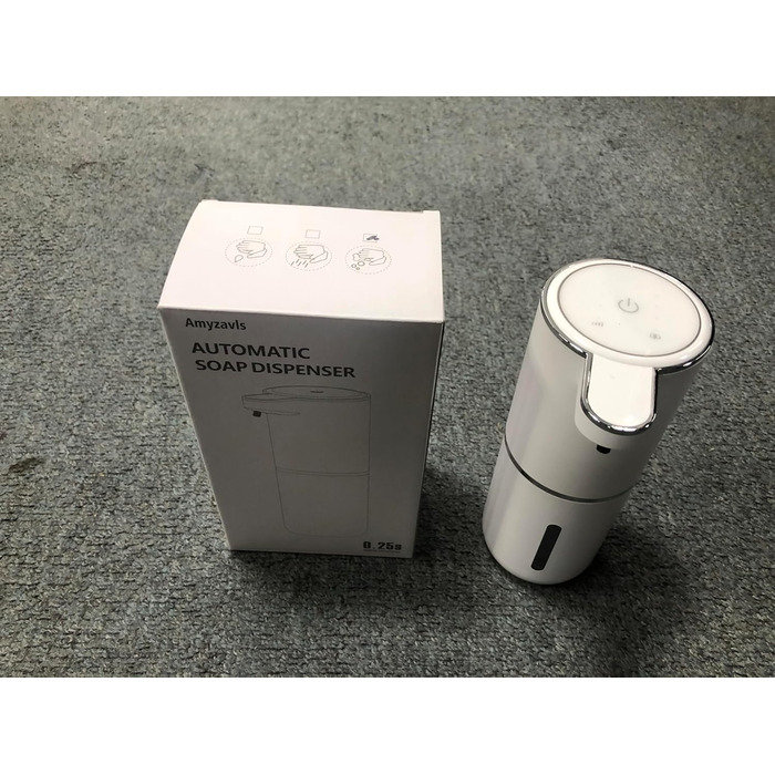 Amzyvls Soap Dispenser Automatic, 380ml Electric Wall Mount Touchless Automatic Soap Dispenser, USB Rechargeable with Infrared Motion Sensor for Bathroom, Kitchen, Office