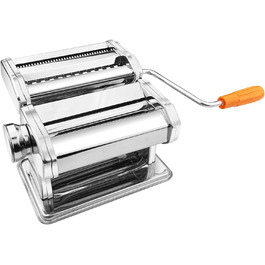 Ghazpmuk Manual Pasta Machine, Noodle Machine with 6 Adjustable Thicknesses for Pasta, Pasta Maker with 2 Widths, Pastamaschine, Pastamaker Stainless Steel, for Tagliatelle, Spaghetti, Lasagna, Ravioli