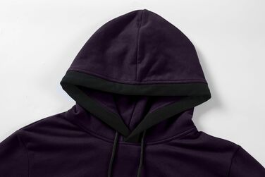 Світшот з капюшоном JMIERR для чоловіків, теплий, з кишенею, бавовна, колір зелений (L, фіолетовий)