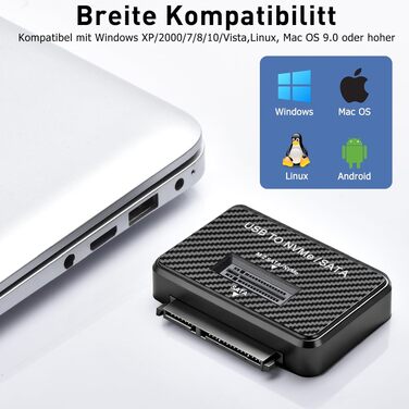 Док-станція M.2 NVMe та SATA для SSD/HDD 2.5