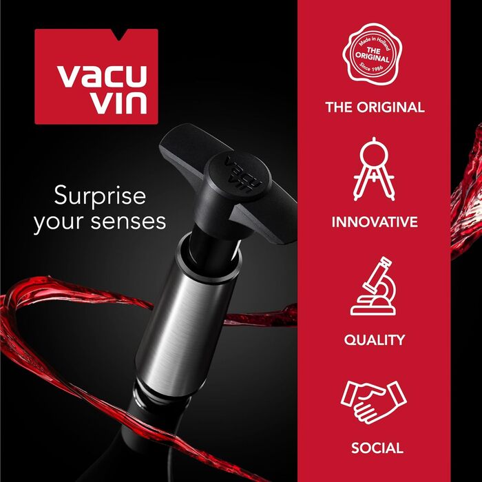Vacu Vin Кюлер для вина Flexibler - Перевикористовуваний, срібний. Манжета для пляшок - Швидке охолодження для стандартних розмірів