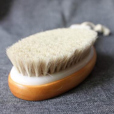 Body brushes for women, back scrubbers for the shower, for men, bath and body brushes made of horsehair, shower brush 9.8 inches