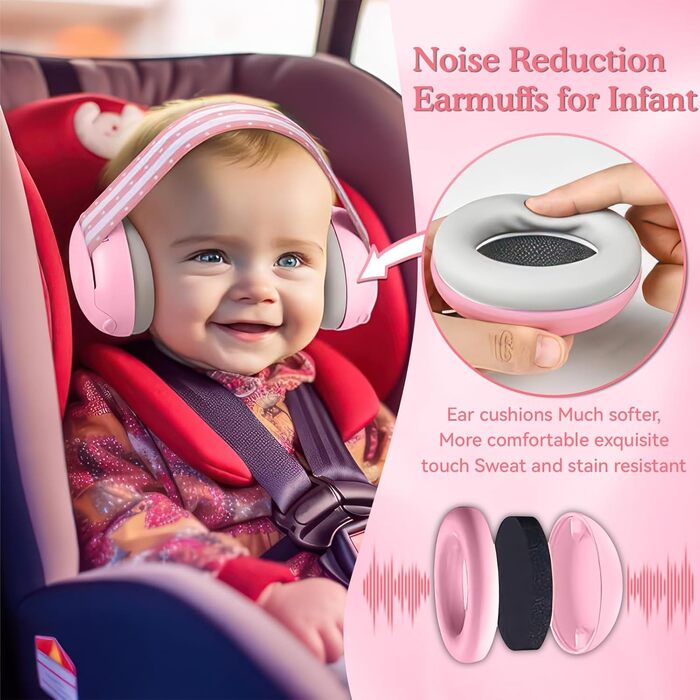 Навушники для захисту слуху для малюків Mumba (рожеві)