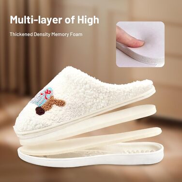 Теплі домашні тапочки з меморі-піною та набором милих шкарпеток з коргі для жінок, антиковзкі, для дому та сну (38–43)