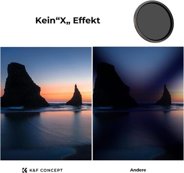 ND фільтр K&F Concept Nano-X 77mm змінний сірий фільтр ND4-32 (2-5 ступенів)