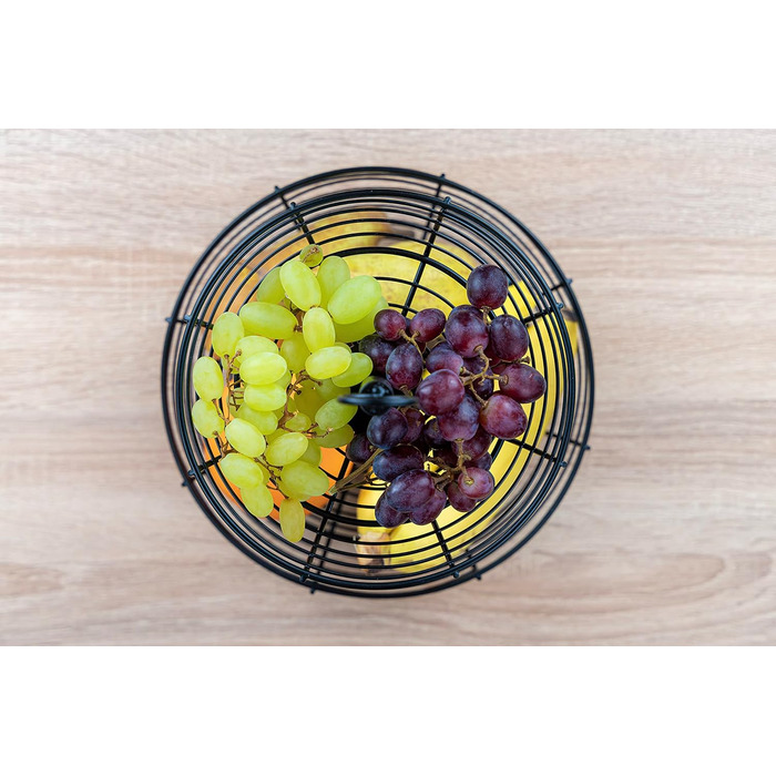 Auroni Етажерка Infinite: двоярусна етажерка для фруктів - стильний фруктовий кошик, H=33 см, D=24 см