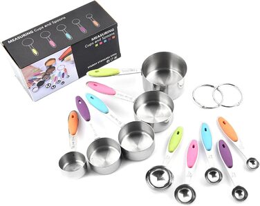 Stainless steel measuring cup for coffee powder, spices, and measuring scoop. Kitchen tools, easy to use and clean, perfect for a home gift. Measuring tools.