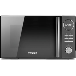 Мікрохвильова піч MEDION 3 в 1 з грилем та конвекцією (23 л, 900 Вт, 10 автопрограм, чорна) MD11493