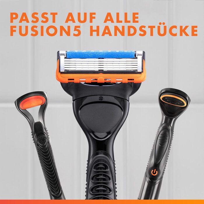 Смінні касети для гоління Gillette Fusion 5 Power для чоловіків, 8 шт, помаранчеві