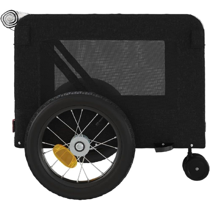 Фургон для велосипеда, переноска для собак, чорний (120 x 54.5 x 53 см)
