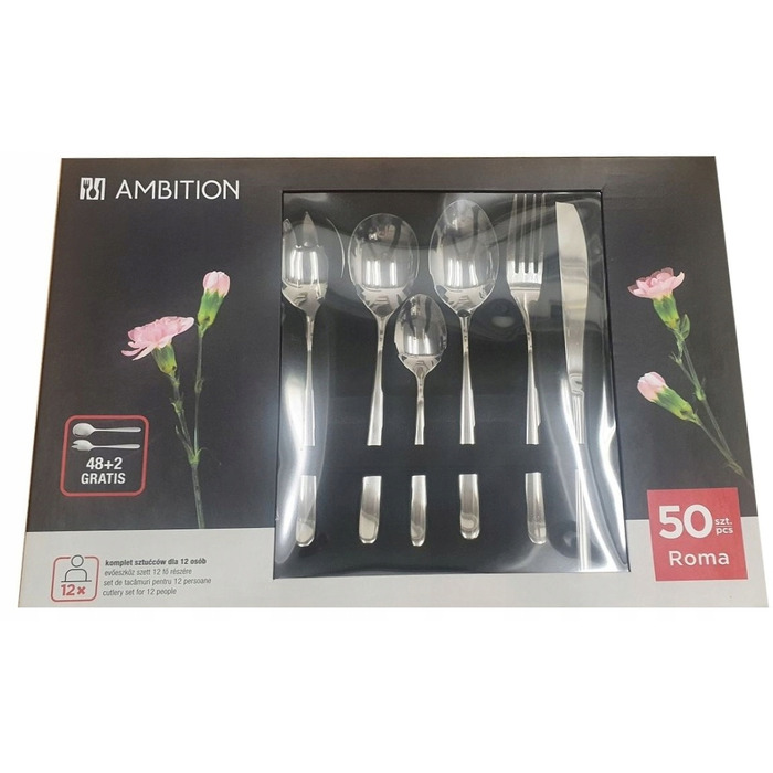 Набір столових приборів Ambition Roma, 50 предметів