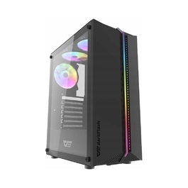 Корпус для комп'ютера Darkflash DK151 ARGB Midi Tower ATX, чорний, з вікном