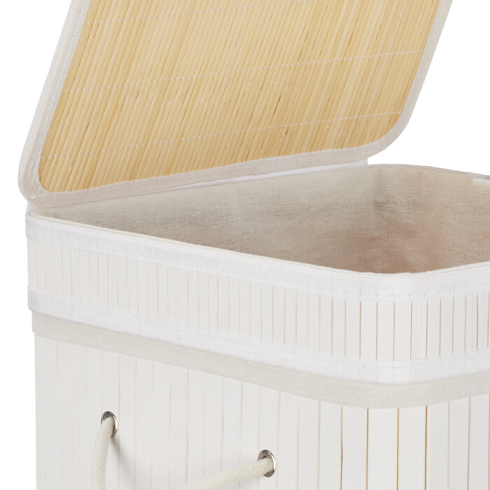 Relaxdays Folding Laundry Basket Bamboo