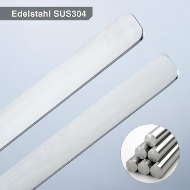 Тримач для рушників ZUNTO без свердління, для гостей, самоклеючий, штанга для рушників з нержавіючої сталі, 40 см, сріблястий (стійкий)