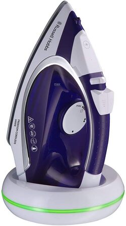 Праска Russell Hobbs Supreme Steam Cordless – бездротова, керамічна підошва, 2400 Вт, 135 г/хв, 300 мл