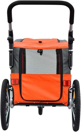 PAPILIOSHOP Причіп для собак та котів – візок для тварин, 3 розміри, стабільний, комфортний, практичний (Помаранчевий)