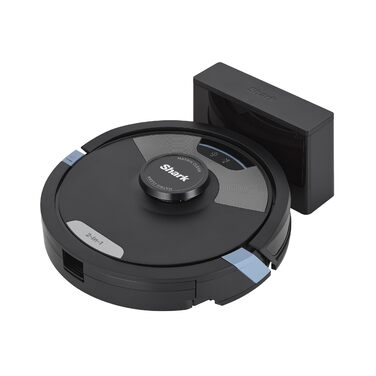 Робот-пилосос Shark Matrix Plus 2-в-1 з функцією миття та самостійною станцією, самоочищення, для шерсті тварин, килимів та твердих підлог, 14,5 см, чорний