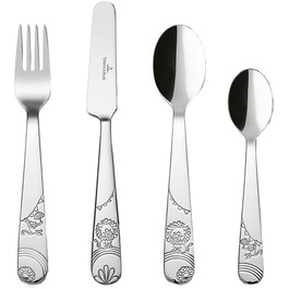 Набір дитячого посуду Villeroy & Boch Boho Kids 'Roar like a lion' (4 шт.) з нержавіючої сталі, для дітей