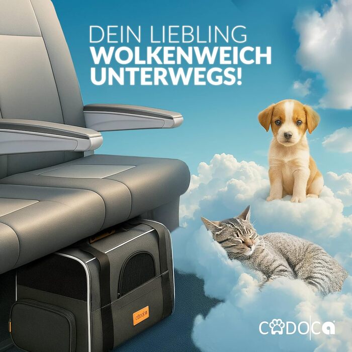 Транспортна переноска для котів до 20 кг, складна, з сонце- та дощовим дахом, плечовим ременем, мискою, дихаюча, комфортна, з обертовим матрацом, сіра