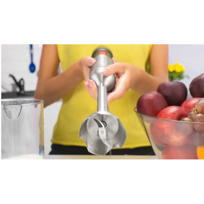 Погружний блендер Zelmer ZHB4650, 1400 Вт, сріблястий/сірий