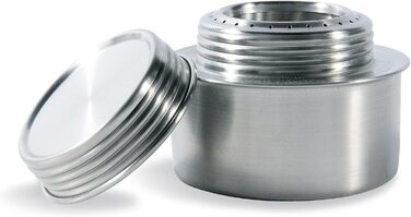 Набір для кемпінгу Tatonka Multi Set + Spiritus Burner (8 предметів) - кухонне приладдя з нержавіючої сталі з пальниковим пальником (сковорода, 2 казани, затискний тримач, вітрозахист, рамка для приготування їжі та пальник)