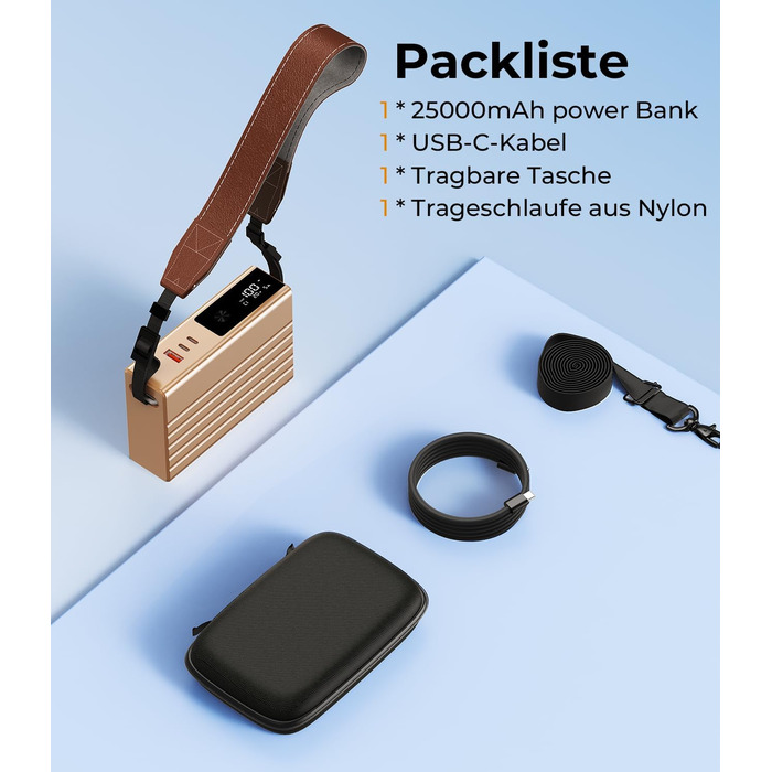 Power Bank KU XIU 25000mAh 100W з 3 портами, LCD-дисплеєм, PD 3.0 для MacBook, iPhone, Galaxy, iPad (Зелений)