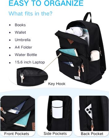 Жіночий рюкзак RAVUO, водонепроникний, 15.6