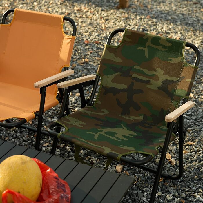 Кемпінговий стілець складний, армійський камуфляж, 225 кг, Oxford, для риболовлі, пікніка, подорожей