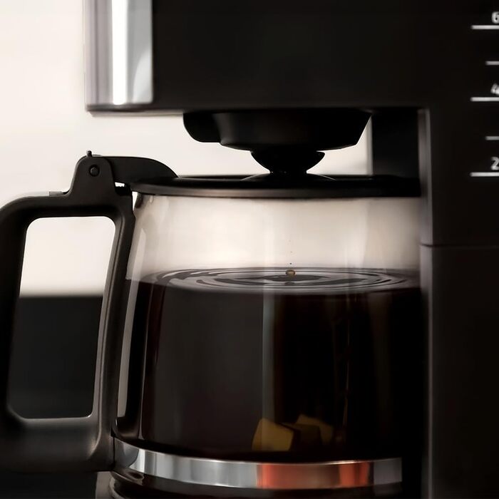 Кавоварка Cecotec Coffee 66 Smart Plus: програмована, 980W, 1,5л, сталь, LCD, 12 чашок