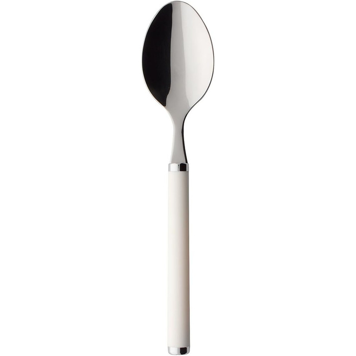 Villeroy & Boch Play White Pearl Tableware Set, for up to 6 people, 24-piece, Stainless Steel, White Plastic Handle White 24 pieces