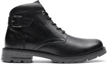 Черевики мотоциклетні Bruno Marc чоловічі Combat на шнурівці з блискавкою та зружною устілкою, 44 EU, чорні