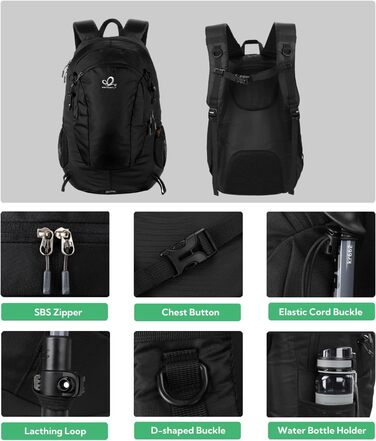 Водонепроникний туристичний рюкзак WATERFLY 30L для походів, трекінгу, подорожей, чоловічий та жіночий, міський та outdoor
