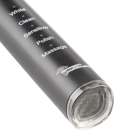 Електрична зубна щітка Newgen Medicals Akku Zahnbürste: USB акумуляторна звукова щітка 40.000 Гц, 5 режимів, таймер, IPX7 водонепроникна