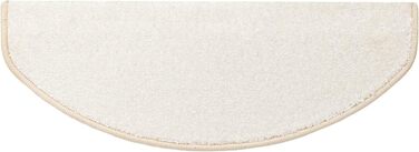 Килимок на сходи Casa Pura, 15 шт., самоклеючий, антиковзкий, з м'яким ворсом | Килимок на сходи, півкруглої форми, 65 x 23,5 x 1,3 см (Sundae)